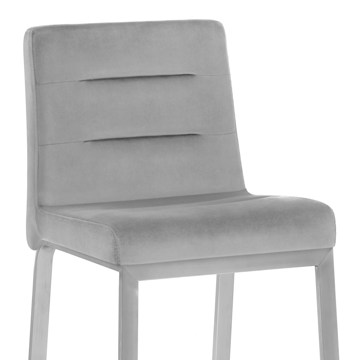 Tabouret Velours - Stella Gris