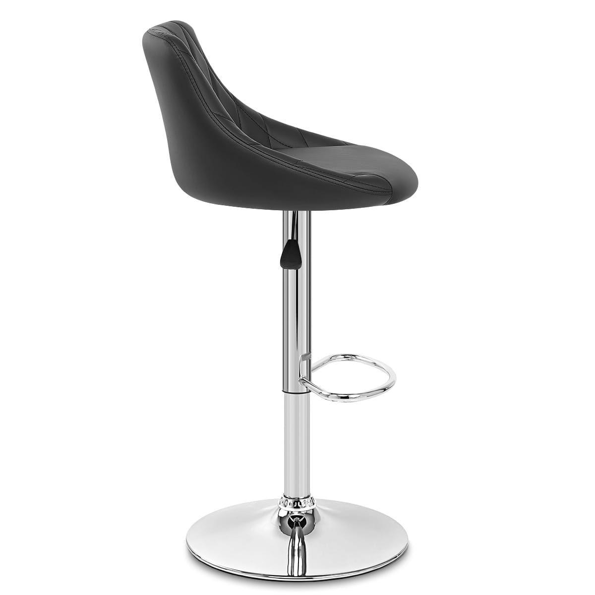Stitch Bar Stool Black