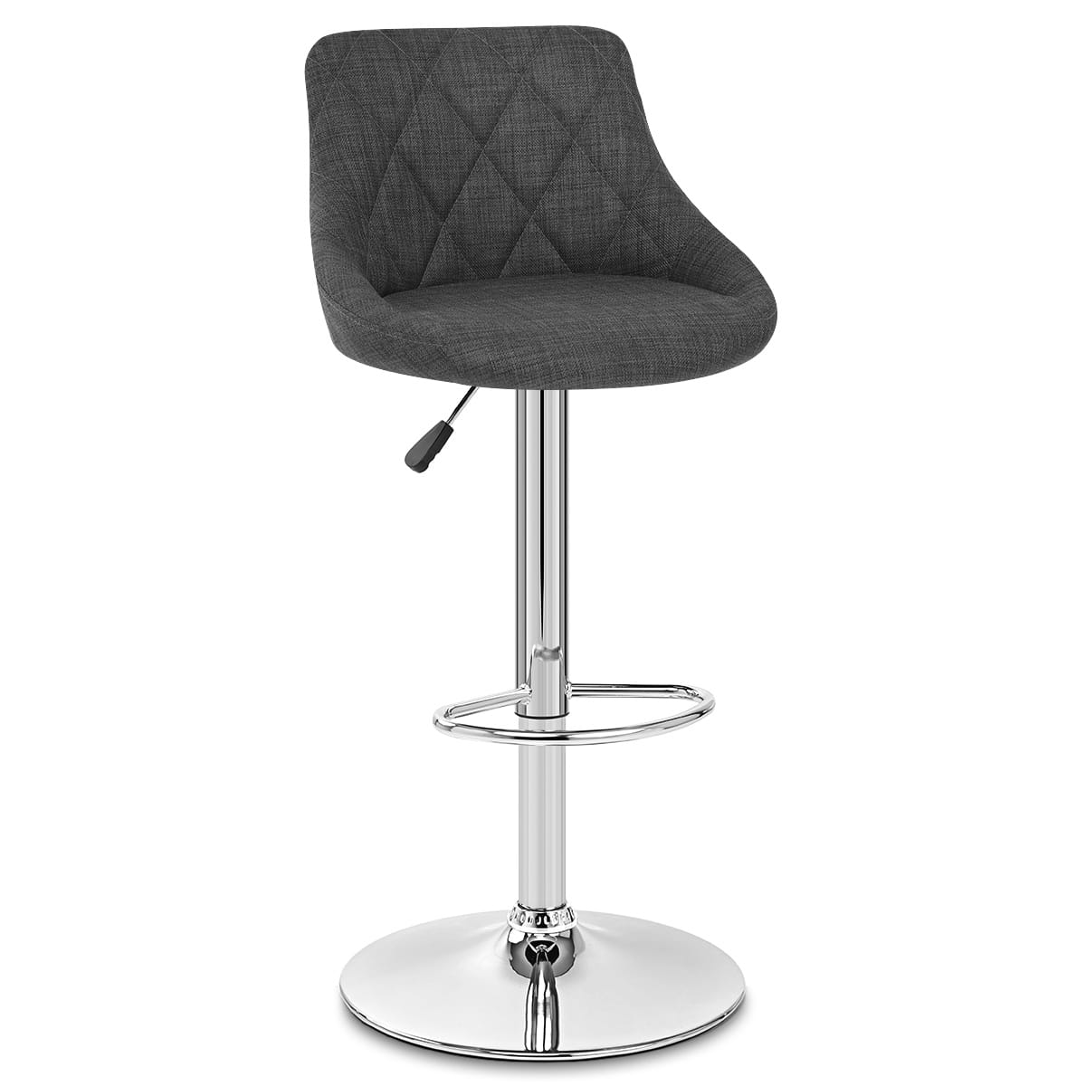 Chaise de Bar Tissu - Stitch Gris Foncé