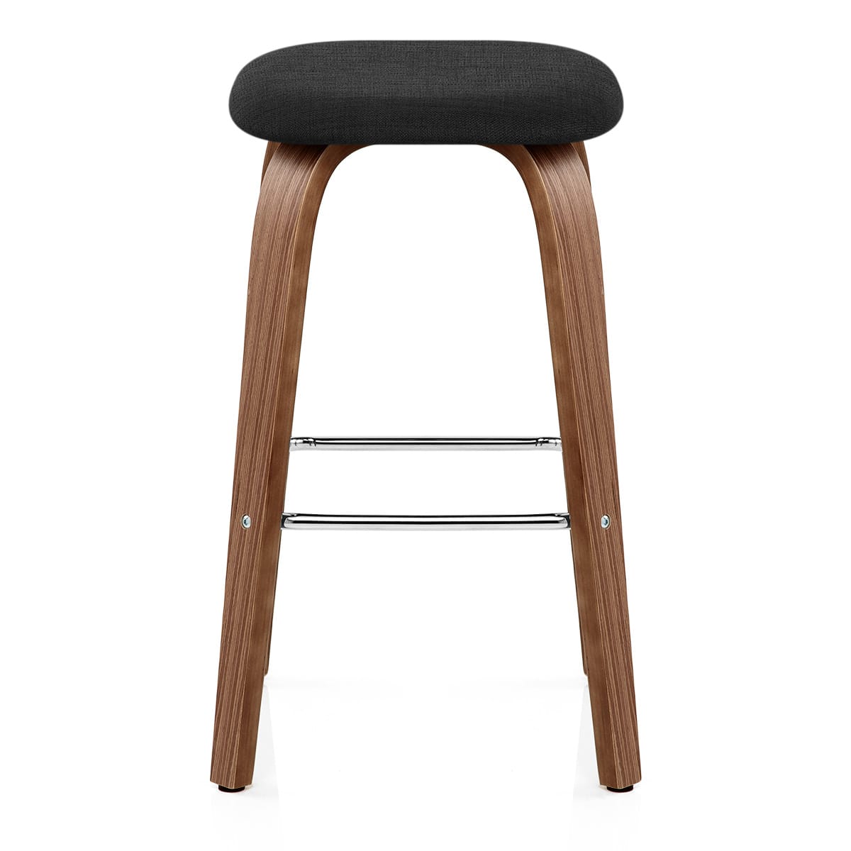 Tabouret de bar Bois Tissu - Stockholm Noir 