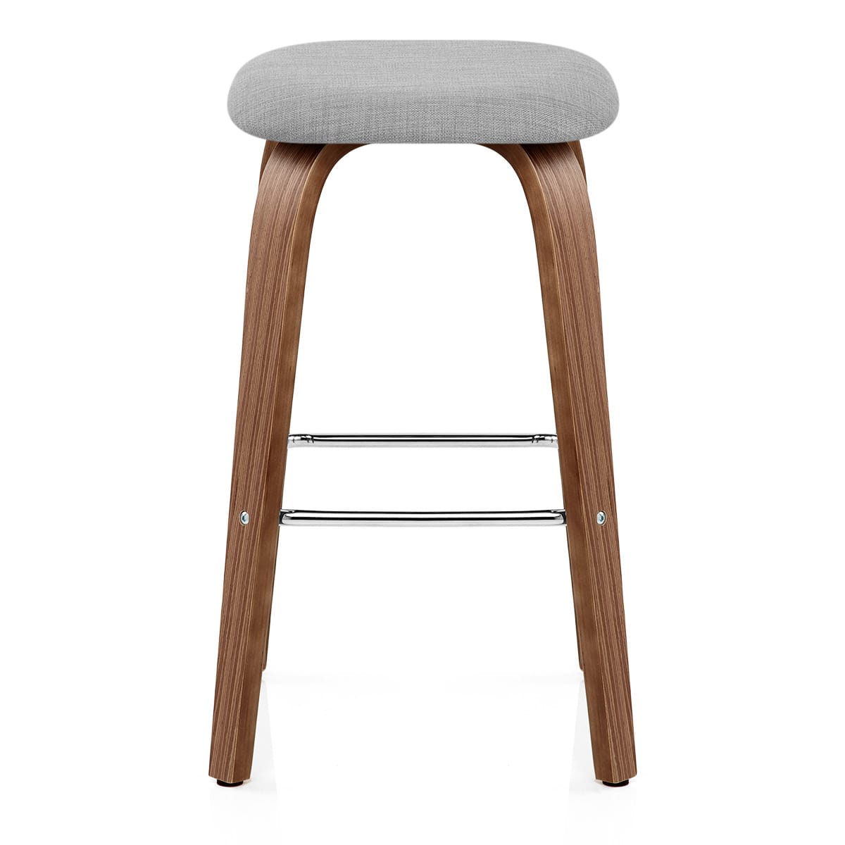Tabouret de bar Bois Tissu - Stockholm Gris 