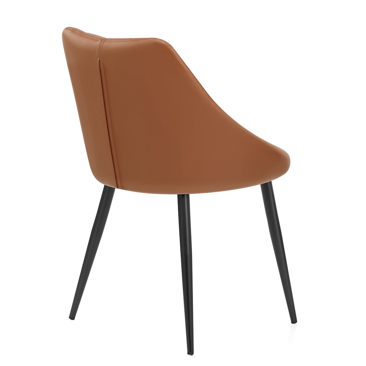 Strata Dining Chair Brown Real Leather
