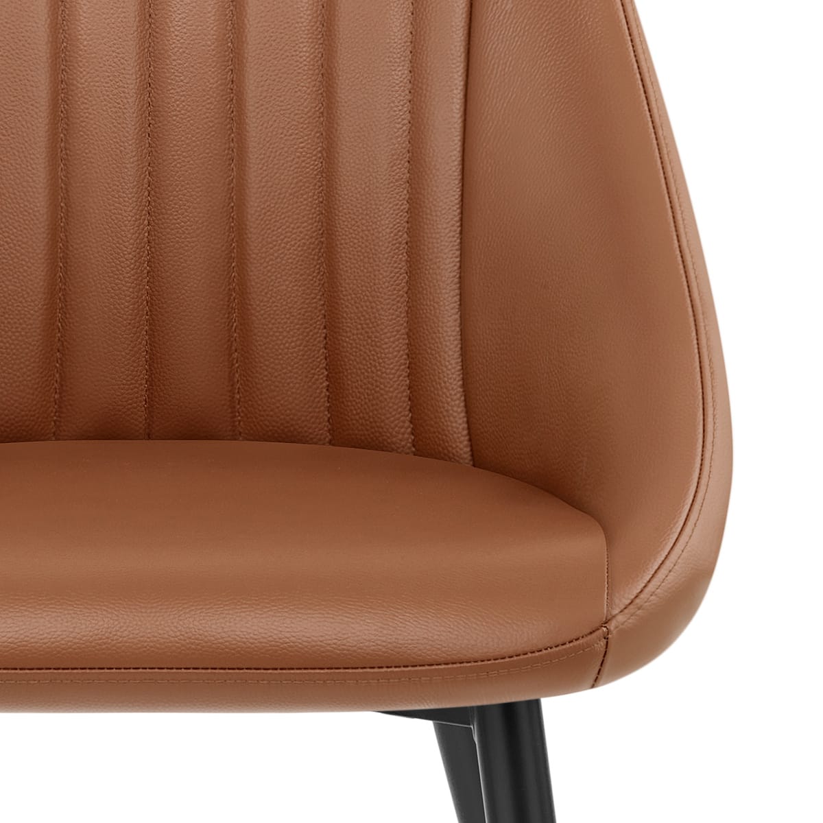 Strata Dining Chair Brown Real Leather