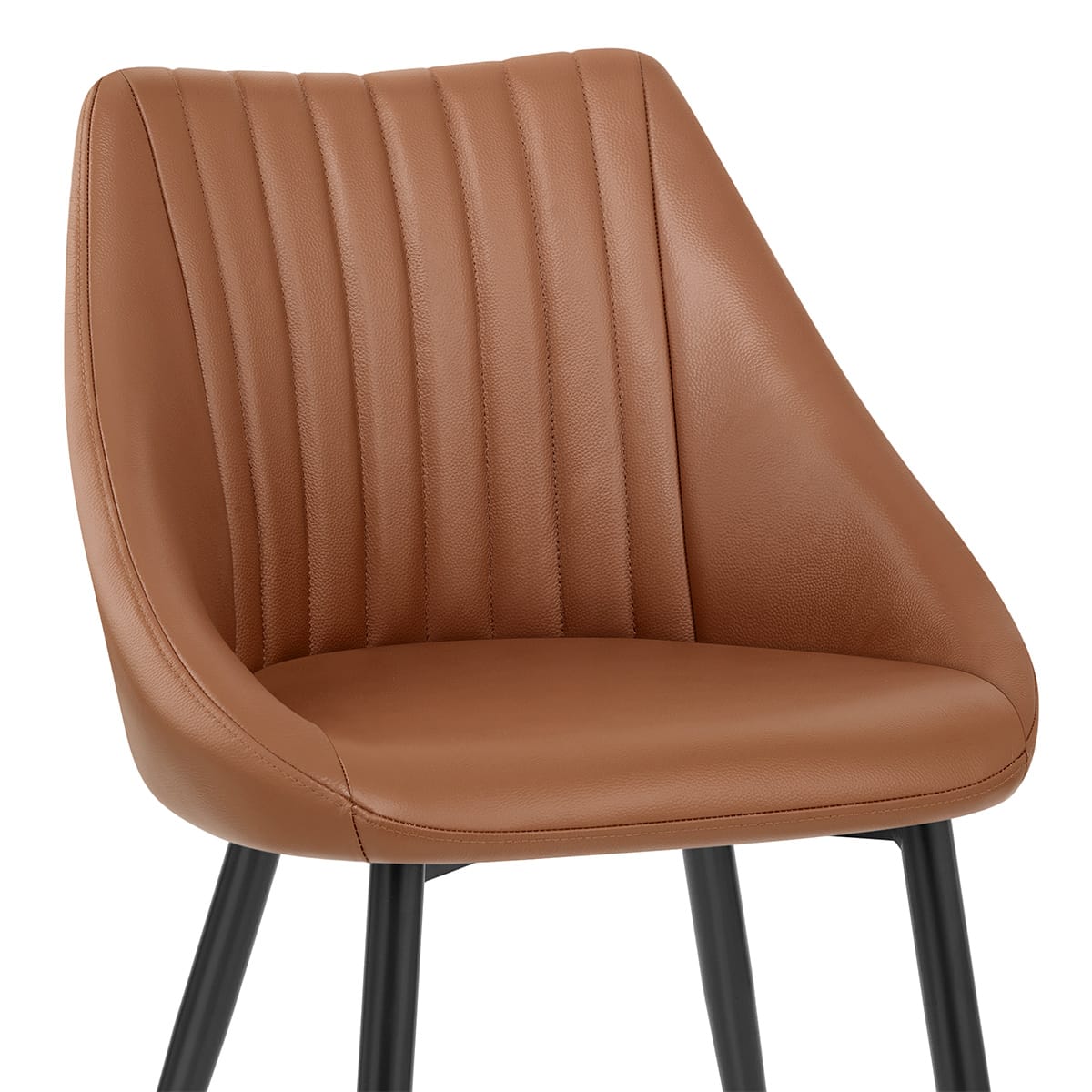 Strata Dining Chair Brown Real Leather
