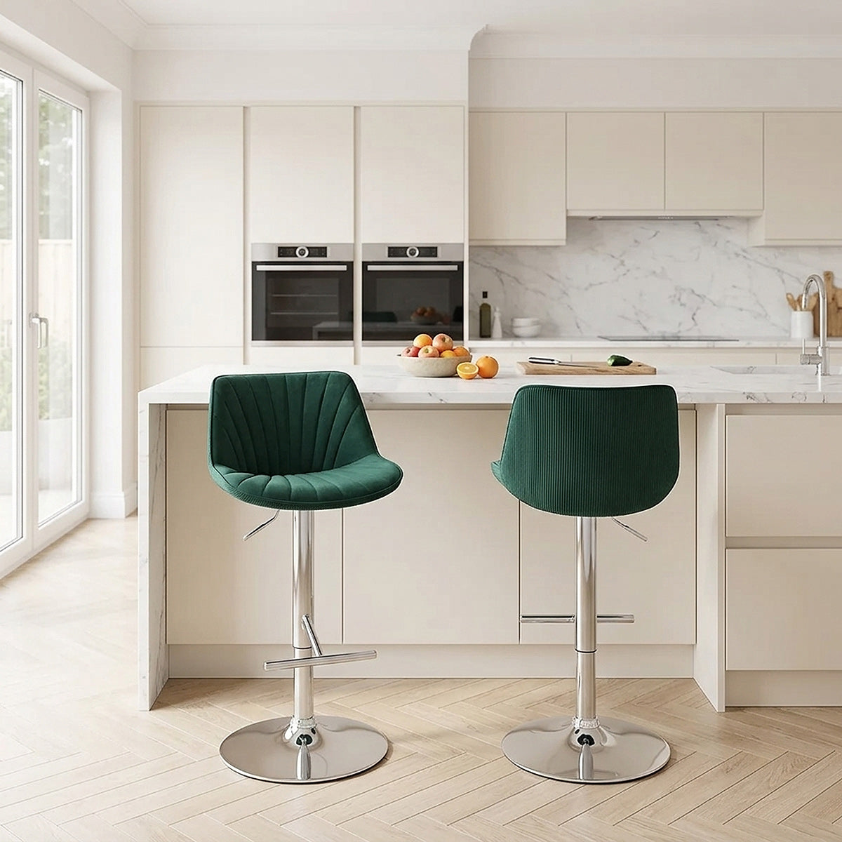 Chaise de Bar Velours - Summer Vert 