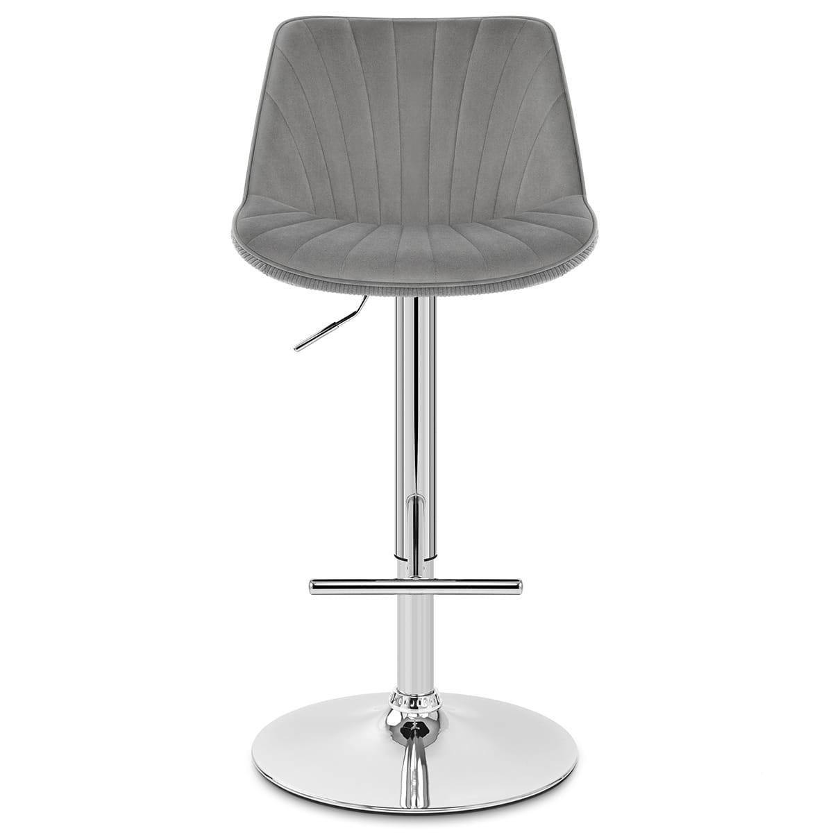 Summer Bar Stool Grey Velvet