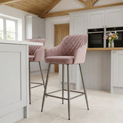 Tabouret de Bar Velours - Sydney Rose 