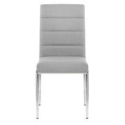 Taurus Dining Chair Light Grey Fabric