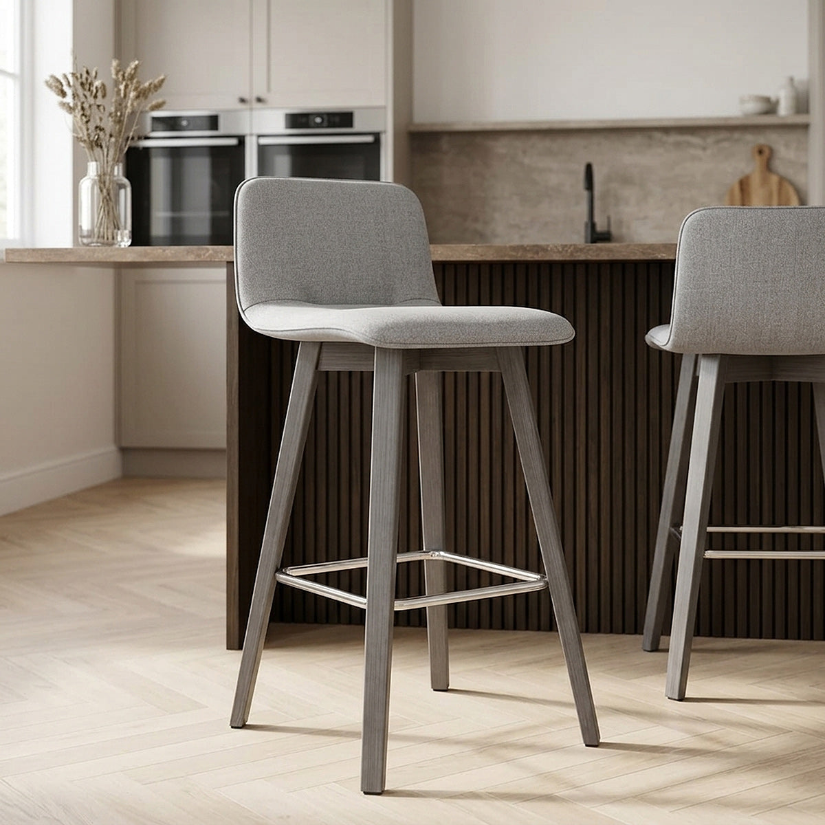 Chaise de Bar Bois Gris - Tide Gris 