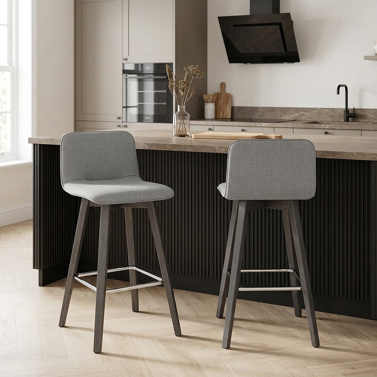 Chaise de Bar Bois Gris - Tide Gris 