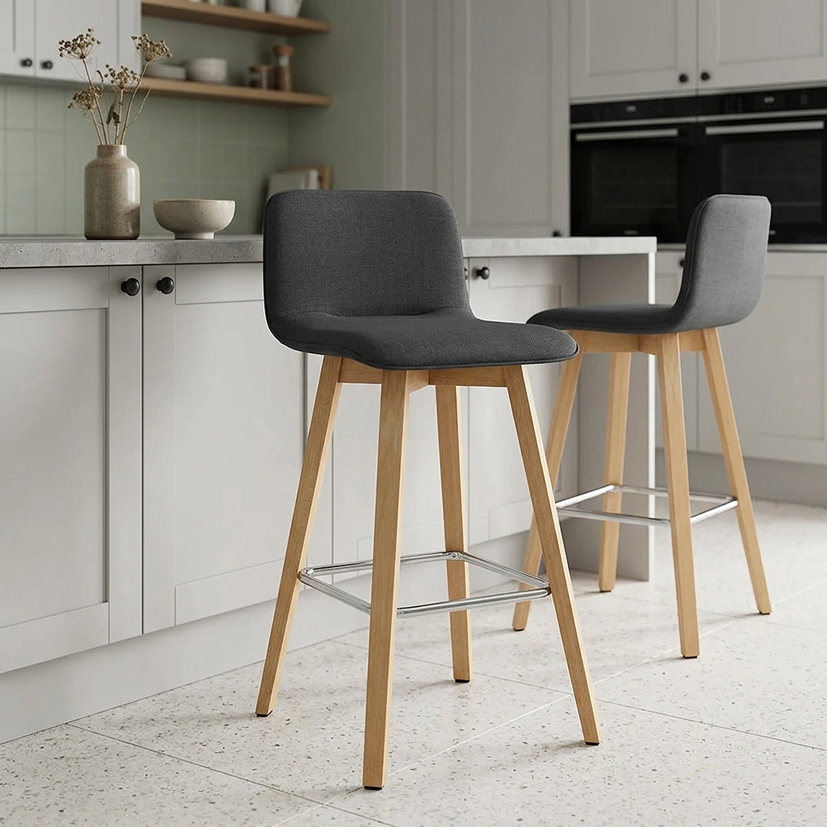 Chaise de Bar Bois - Tide Noir 
