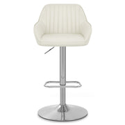 Tokyo Real Leather Brushed Stool Cream