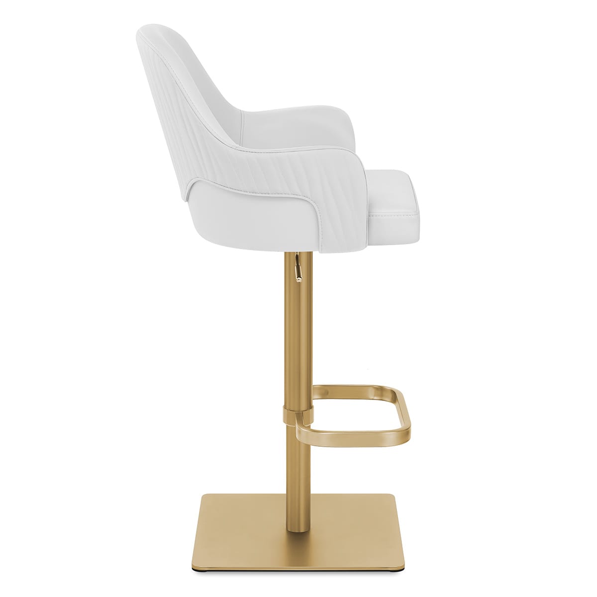 Tabouret de bar doré - Toni Blanc 
