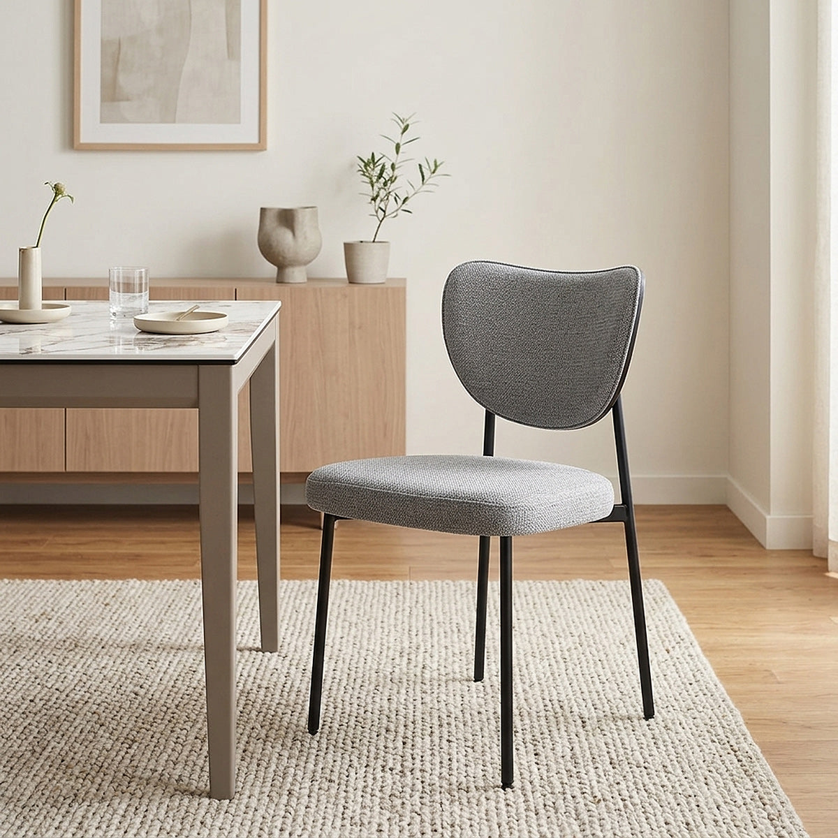 Chaise Tissu - Tosca Gris 