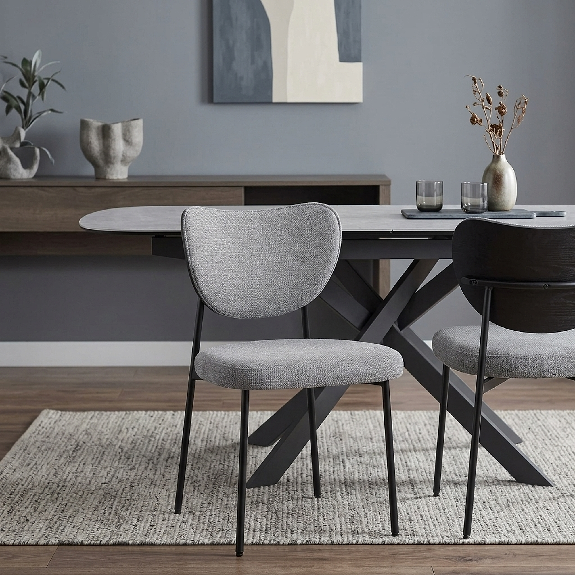 Chaise Tissu - Tosca Gris 