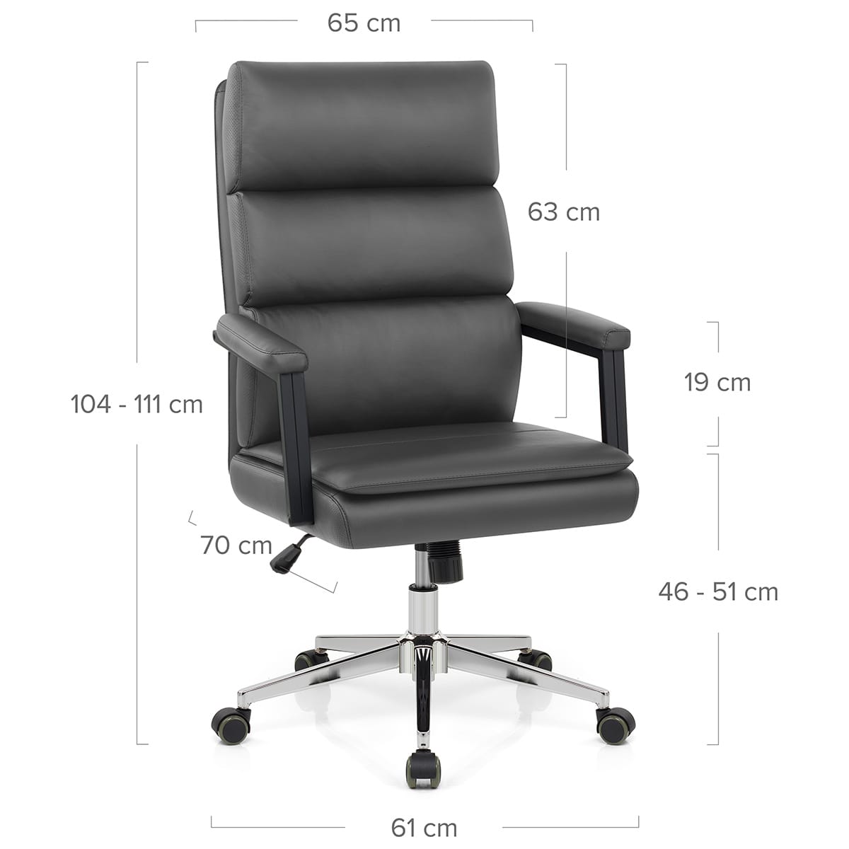 Toulon Office Chair Grey