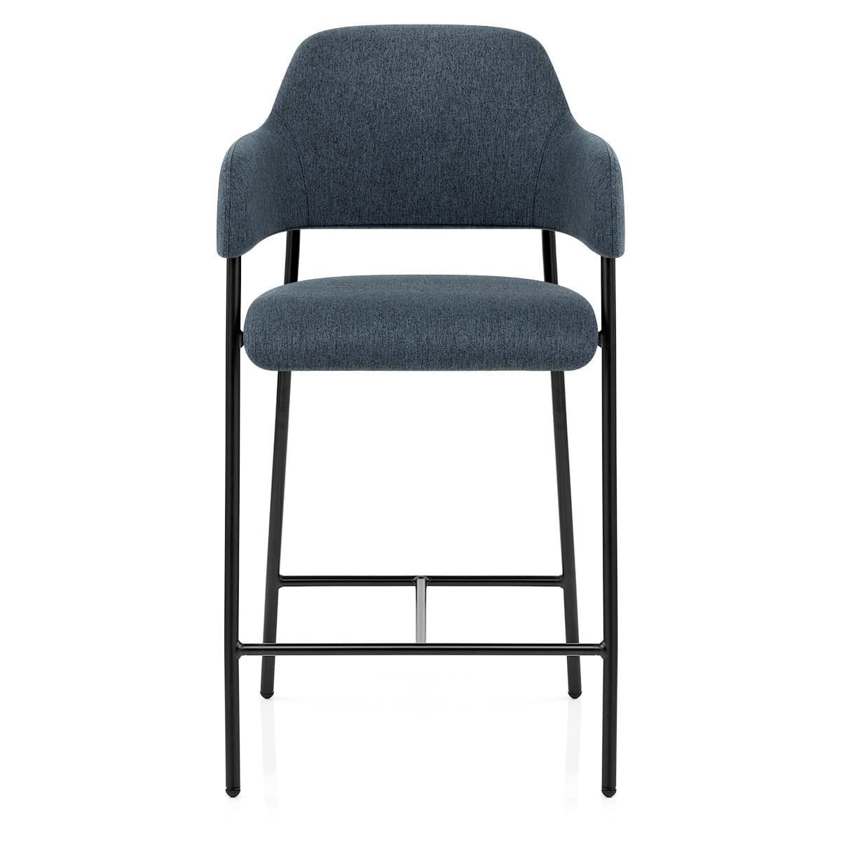 Trent Bar Stool Blue Fabric