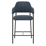 Trent Bar Stool Blue Fabric