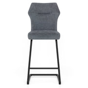 Troy Bar Stool Blue Fabric