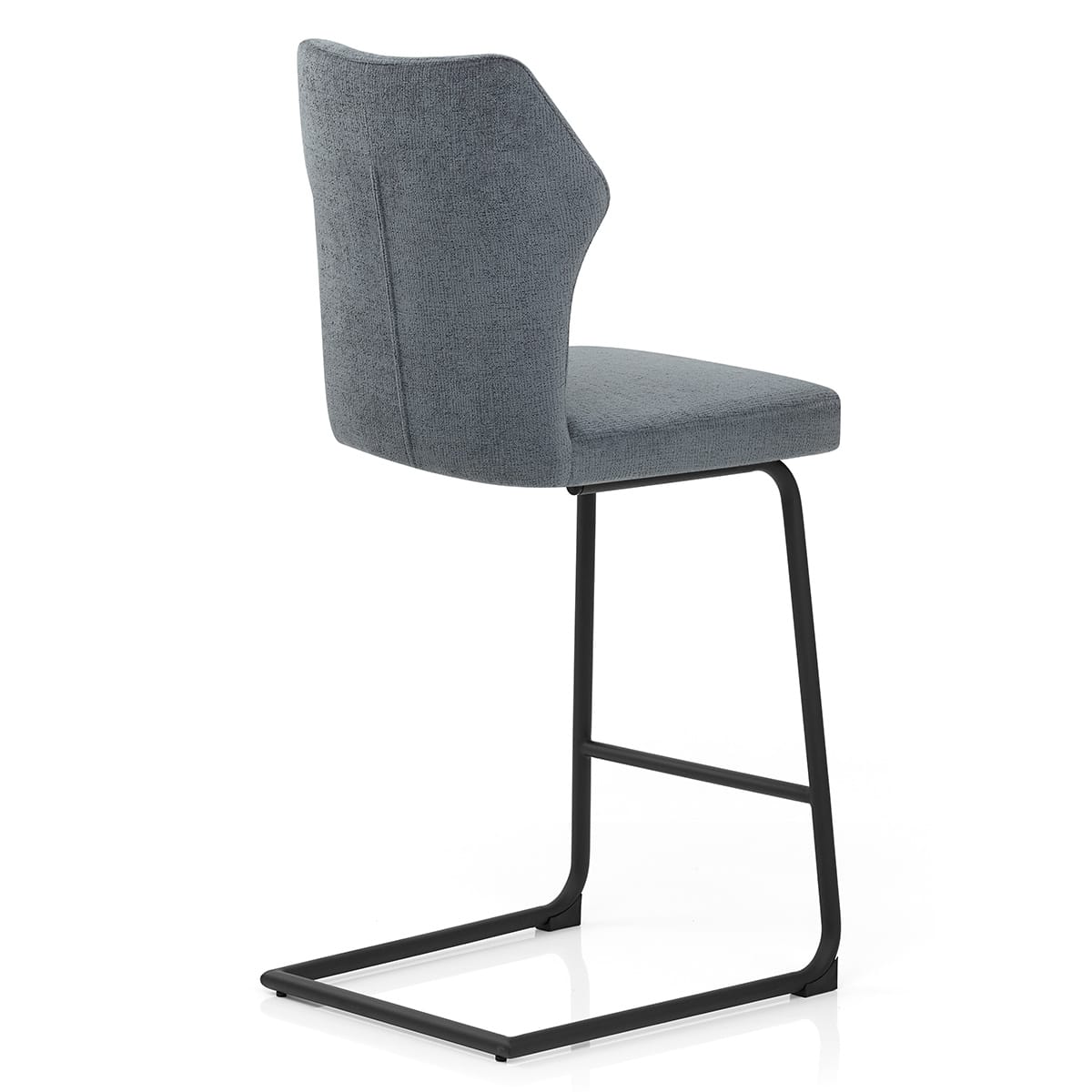 Troy Bar Stool Blue Fabric