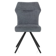 Troy Dining Chair Blue Fabric