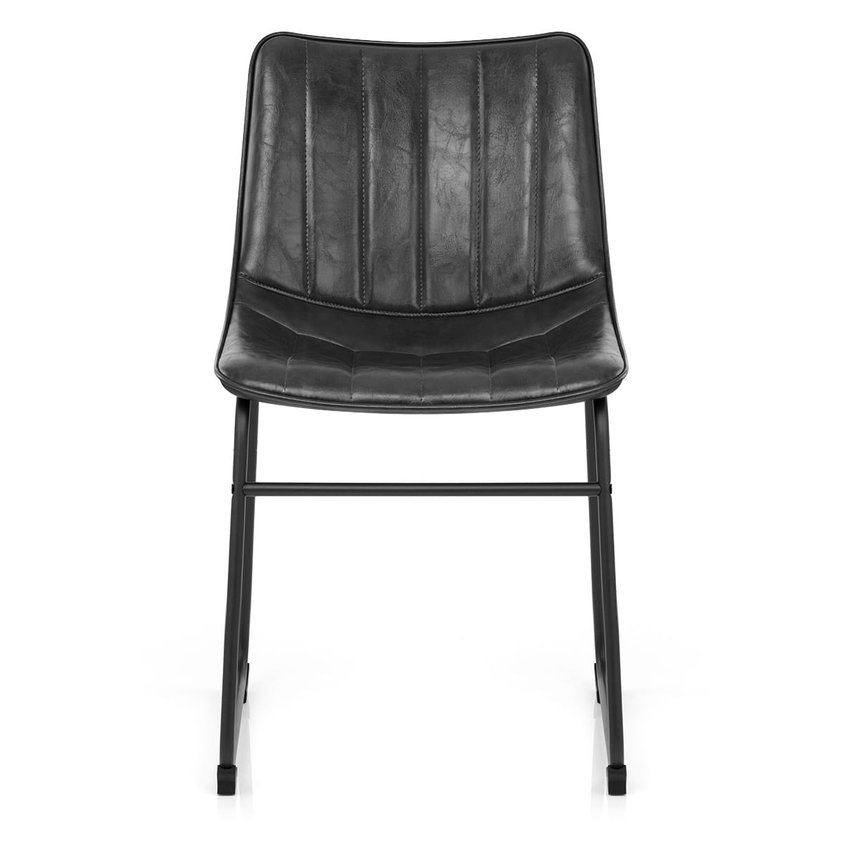 Chaise Faux Cuir - Tucker Noir 