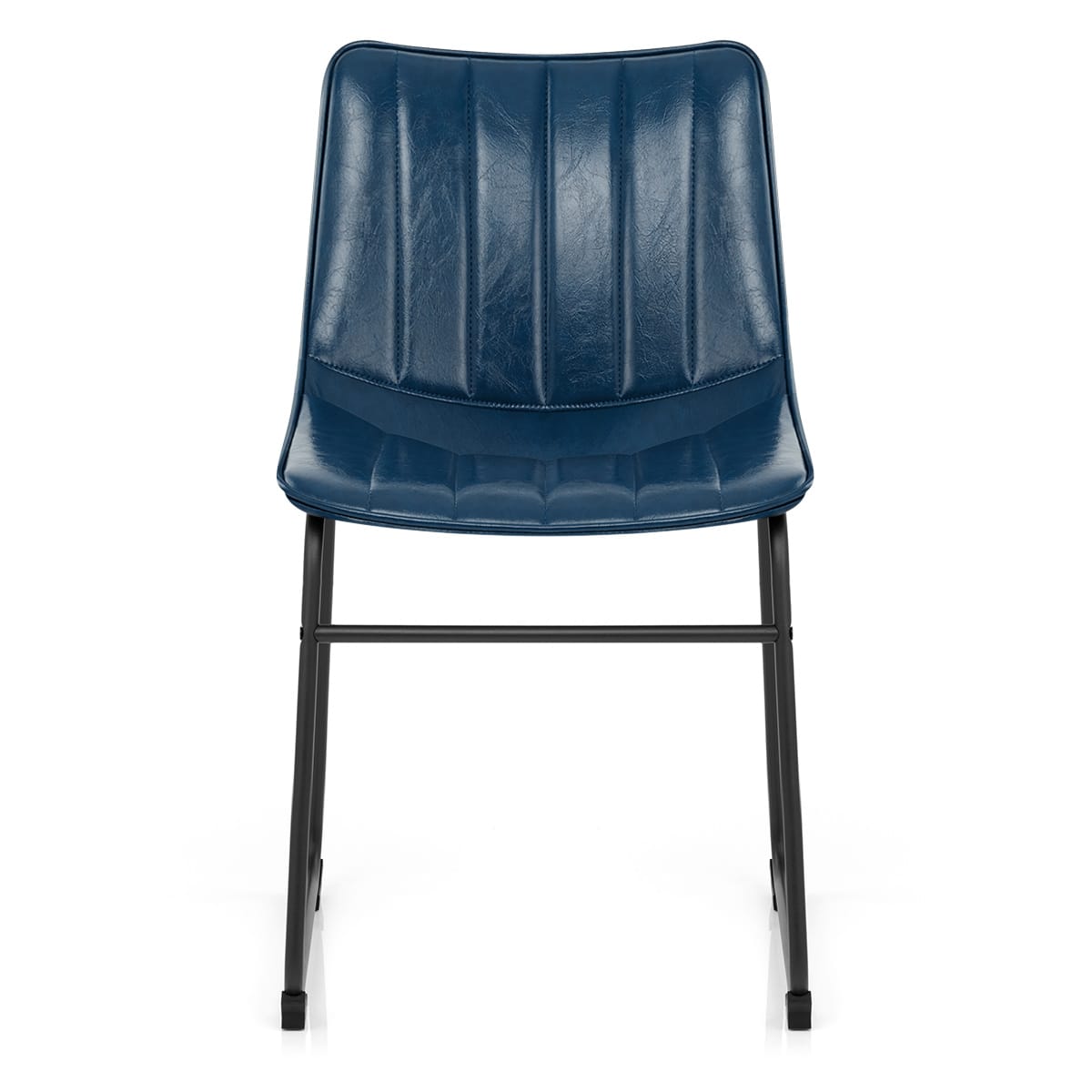 Chaise Faux Cuir - Tucker Bleu 