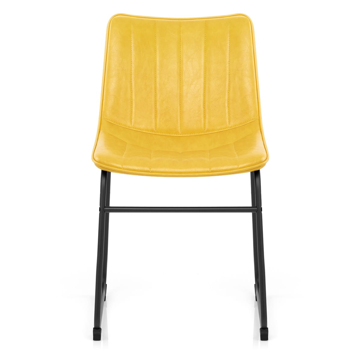 Chaise Faux Cuir - Tucker Jaune 