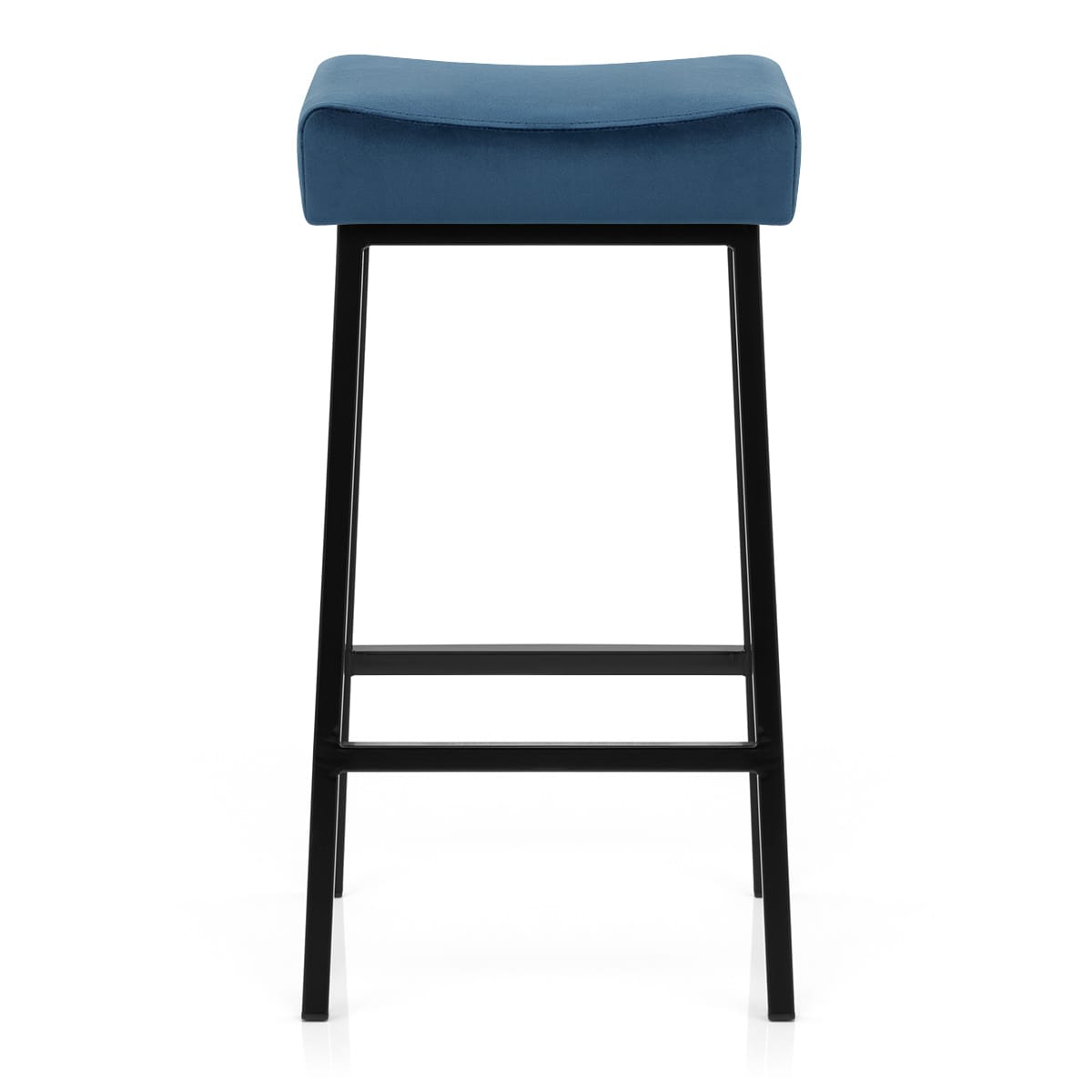 Tabouret de Bar Velours - Uno Bleu 