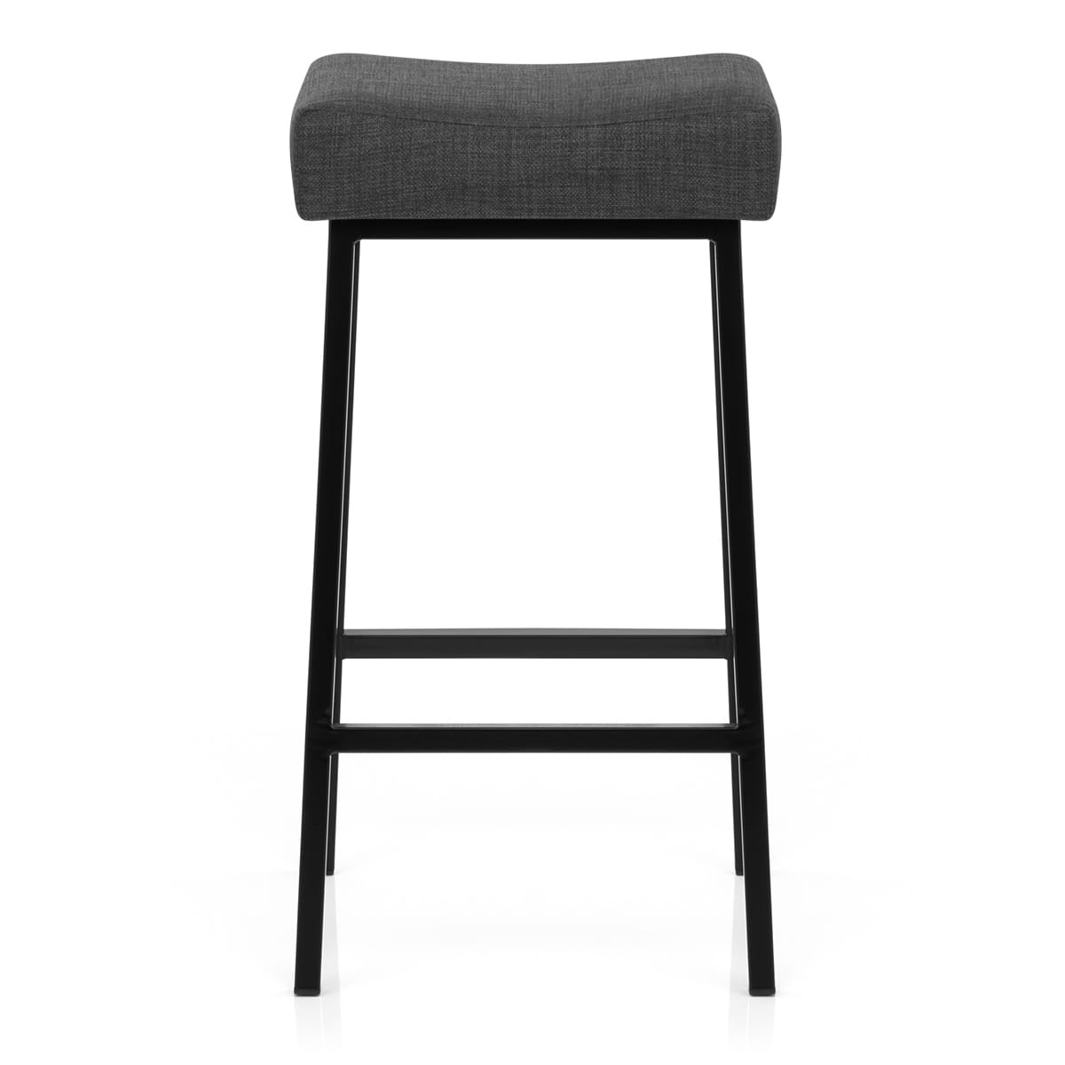Tabouret Tissu Chrome - Uno Gris Foncé 
