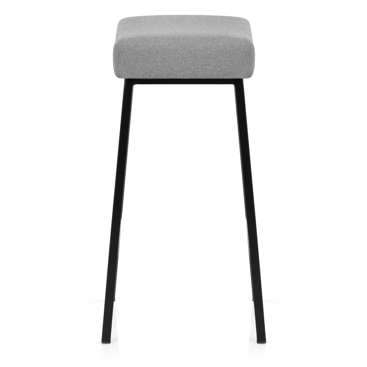 Tabouret Tissu Chrome - Uno Gris 