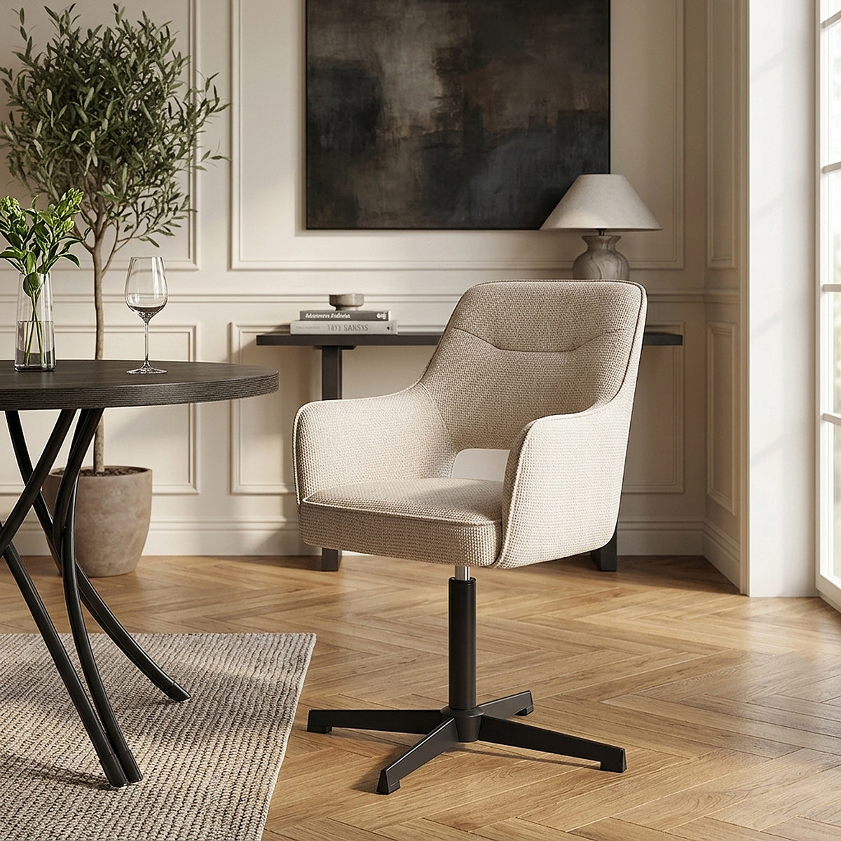 Chaise Tissu - Veneto Crème 