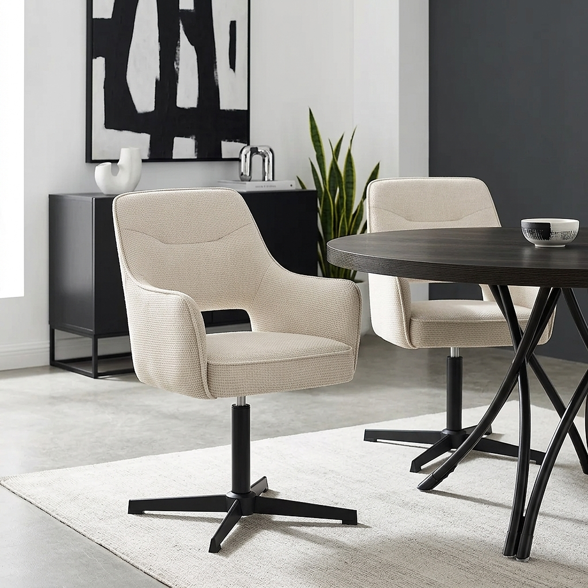 Chaise Tissu - Veneto Crème 