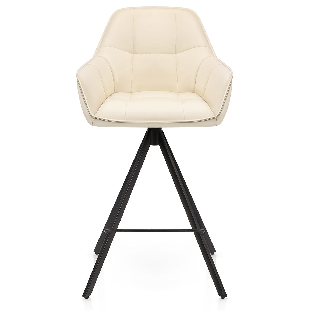 Tabouret Faux Cuir - Venice Crème 
