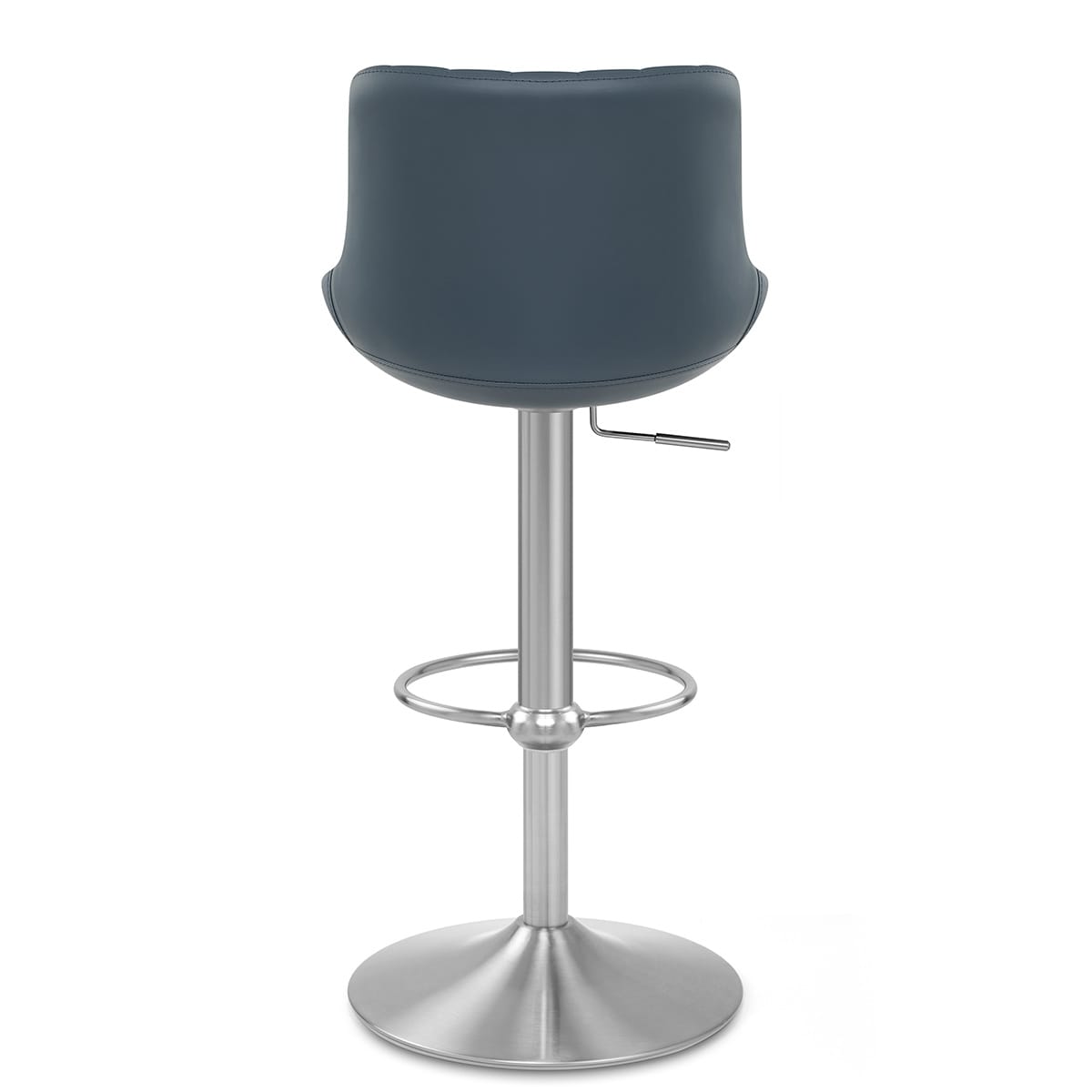 Versailles Real Leather Stool Navy Blue