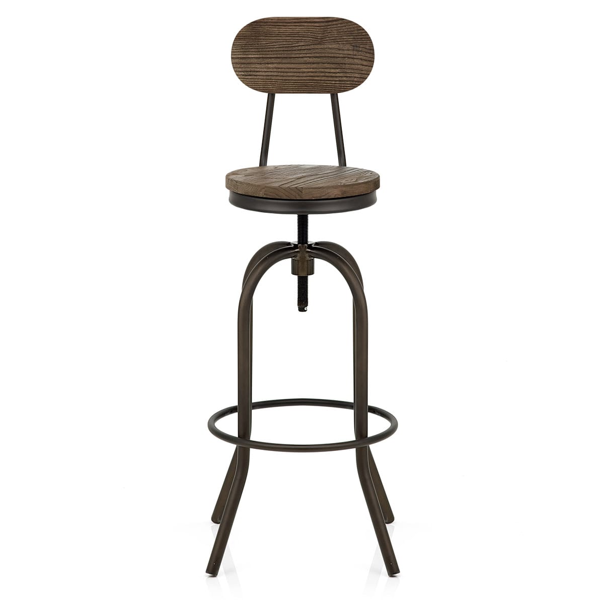 Tabouret de Bar Bois Foncé - Vintage Swivel Bois 