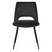 Viola Dining Chair Black Velvet