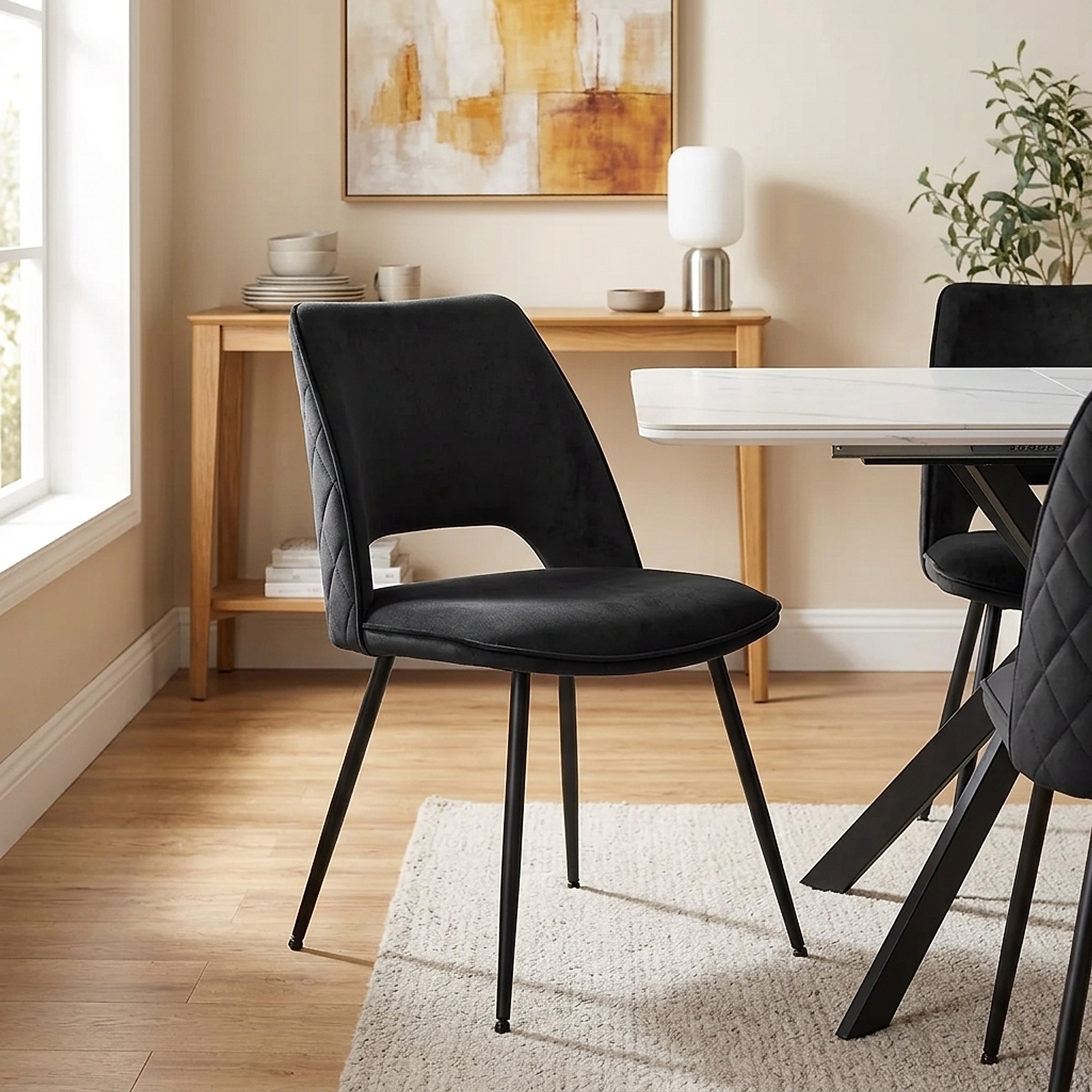 Chaise Velluto - Viola Noir 