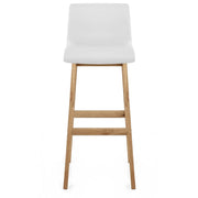 Wave Bar Stool White